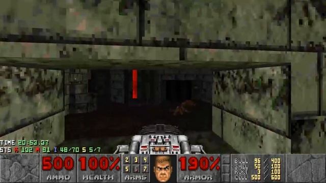 Doom 2 in Spain Only - MAP28: El Mundo de los Espíritus (Blind Ultra-Violence 100%) смотреть онлайн