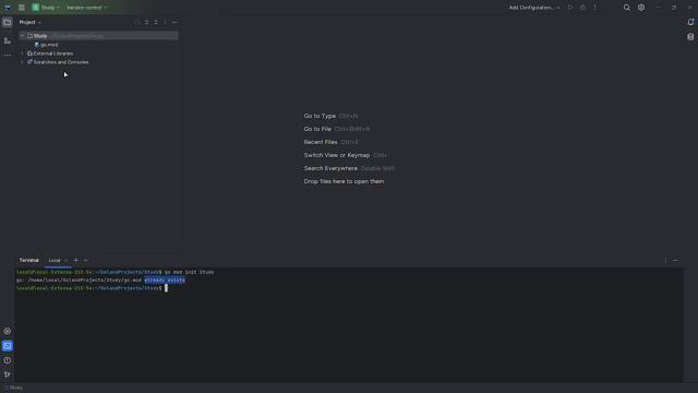 Создание проекта на Go(инициализация), что такое Go.mod