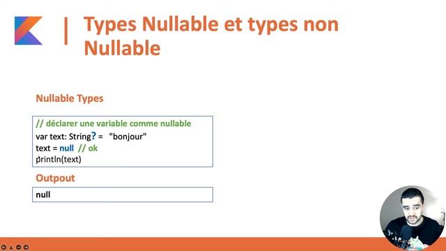 #21 Null Safety : Types Nullable et types non Nullable en kotlin | Formation Kotlin complète 2022 смотреть онлайн