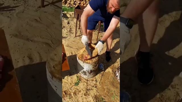 Топорик для кухни / большой нож для мяса смотреть онлайн