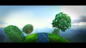 Детский футаж. Лес.Дорожка. Крутится земной шар.