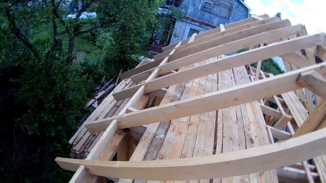 Каркасная баня своими руками. стропильная система смотреть онлайн