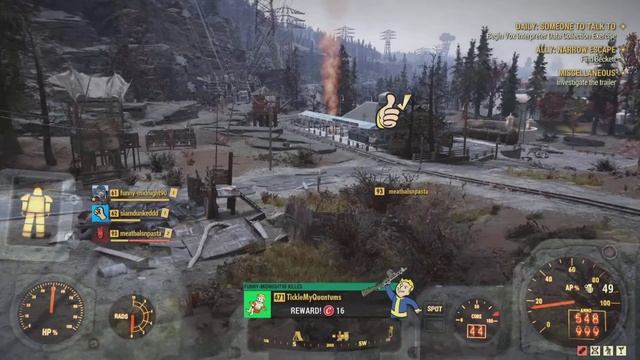 Fallout76 PvP - Ticklemyquantums, BeefDangle, Mooscifer, RobSamurai etc....9-0! смотреть онлайн