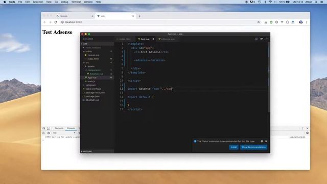 Vue.js | Cómo añadir adsense a tu app Vue смотреть онлайн