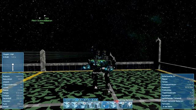 SpaceEngineers: "Battlemech walking, turning having fun!" смотреть онлайн