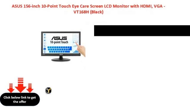 ASUS 156 inch 10 Point Touch Eye Care Screen LCD Monitor with HDMI, VGA VT168H Black смотреть онлайн
