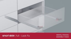 Smart Slide. Установка направляющих полного выдвижения с LockFix от SAMET