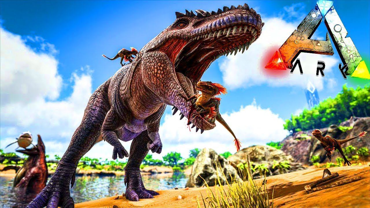ARK выживание на карте-Кристальные острова смотреть онлайн