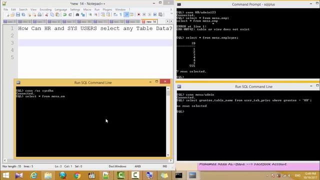 16- How Can HR and SYS USERS select any Table Data смотреть онлайн