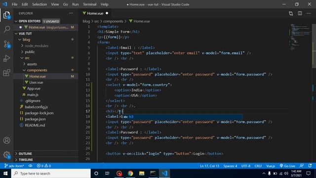 Vue JS 3 tutorial #23 Complete Form - part 2 смотреть онлайн