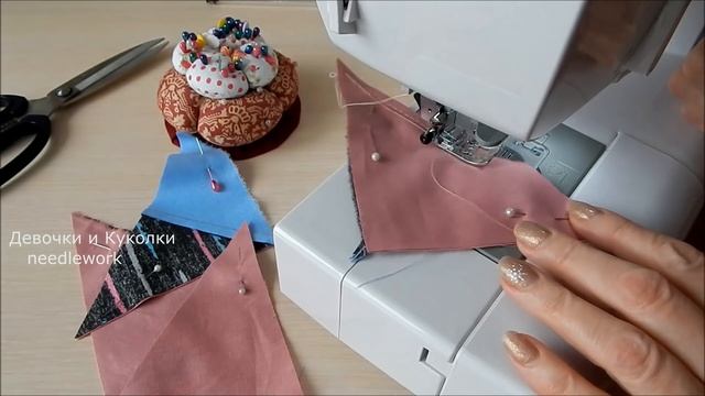 Никто не поверит, снова шью шедевр из квадратов. DIY. Лоскутная подушка блок "Вертушка" смотреть онлайн