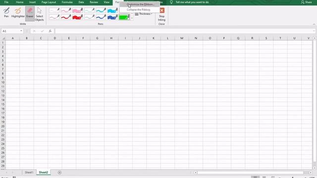 How to make a Drawing tab in Excel 2016 and 2019 - Custom Pen Tab for Microsoft Excel смотреть онлайн