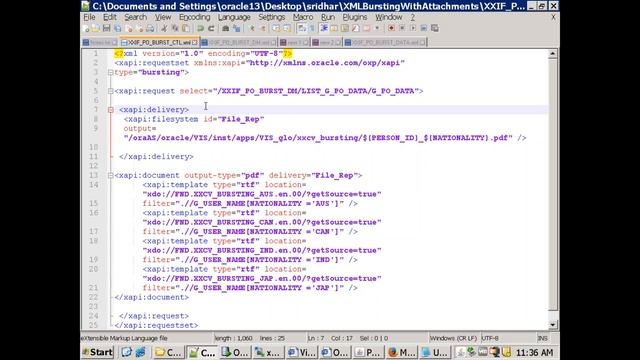 XML PublisherBurstingPOSample смотреть онлайн