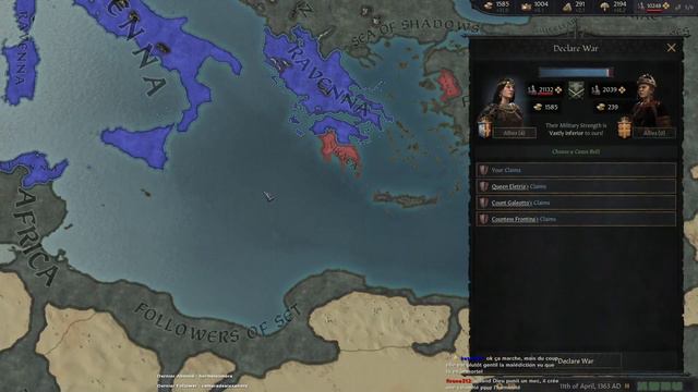 [FR] Crusader Kings 3 : Princes of Darkness (Mod Vampires) - Hélène de Troie - Rediff Épisode 38 смотреть онлайн
