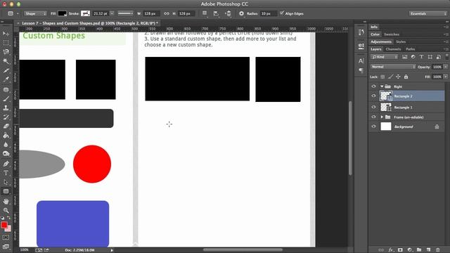 Free Photoshop CC Tutorial - How to use Shapes in Photoshop смотреть онлайн
