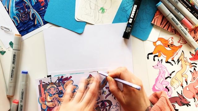 Крашу арт другого автора | Про челленджи, копирование и лайфхаки Posca