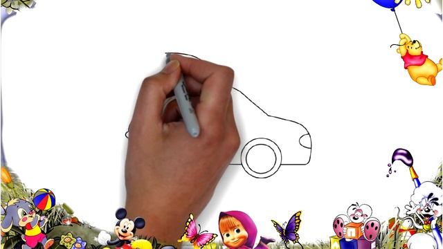 How to draw a car | Как нарисовать авто смотреть онлайн