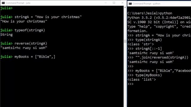 Julia Vs Python Tutorials - Lists смотреть онлайн
