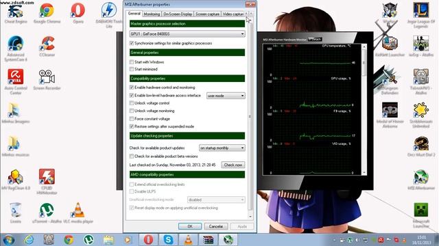 OVERCLOCK SEGURO PARA 8400GS MSI AFTERBURNER TUTORIAL смотреть онлайн