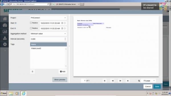 How to do SQL report on WinCC