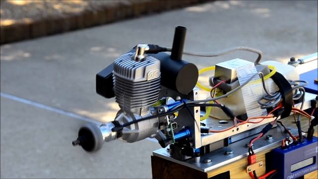 O.S. GT33 Gasoline Engine -- PC Controlled Thrust Test смотреть онлайн