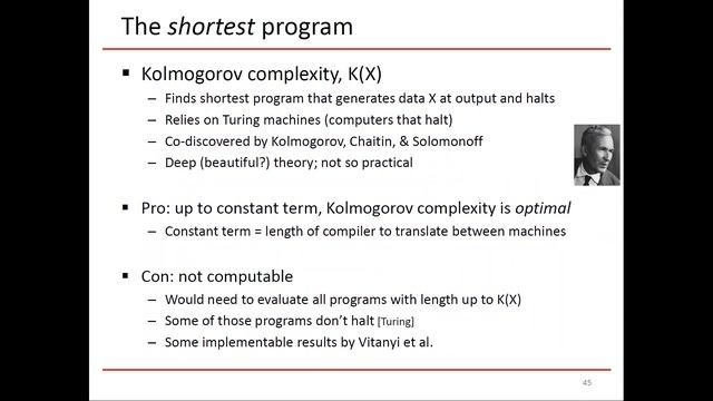 Kolmogorov complexity (ECE 592 Module 8) смотреть онлайн