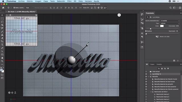 Cómo hacer un efecto de texto 3D en Photoshop смотреть онлайн