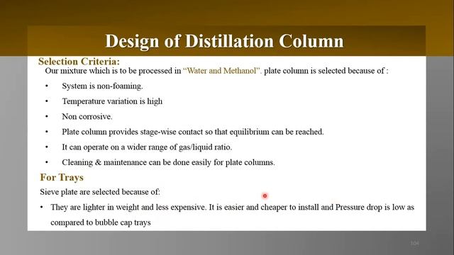 1 Design of Distillation Column in Urdu /Hindi смотреть онлайн