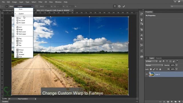 How to do fisheye camera lens effect in Photoshop | Photoshop tutorial смотреть онлайн