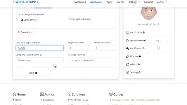 One Click Convert Web App to Mobile Application смотреть онлайн