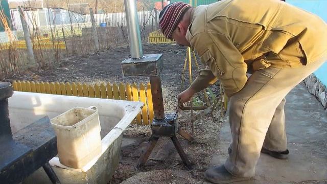 Печка на отработке для теплицы