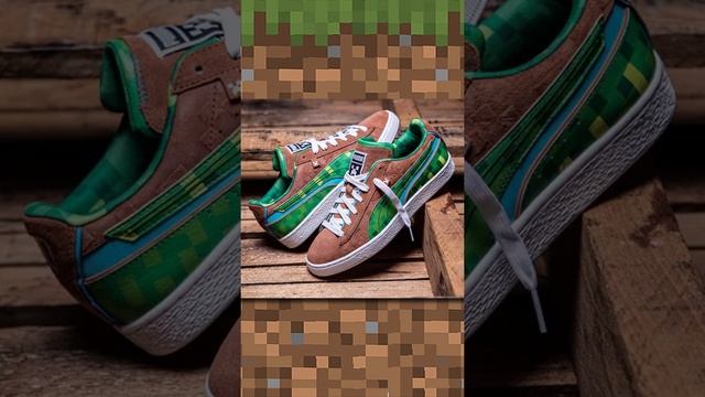 New Minecraft Puma Shoes! Minecraft Puma Collab #shorts смотреть онлайн