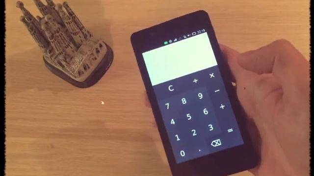 Calculator on bq E4.5 Aquaris / Работа калькулятора на bq Ubuntu Touch смартфоне смотреть онлайн