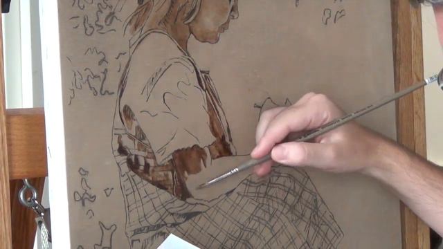 painting the portrait "yellow apple", part 1 смотреть онлайн