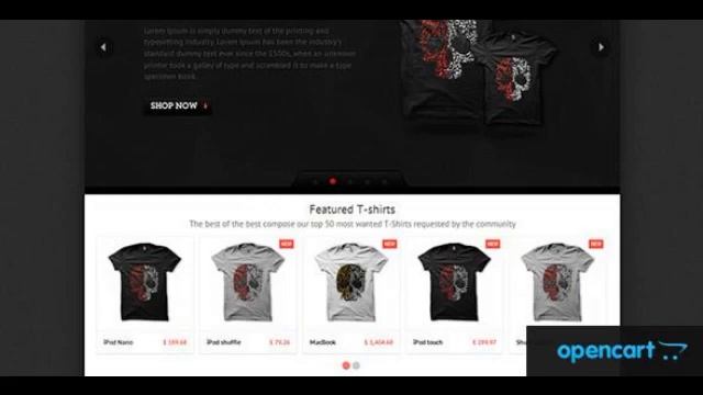 Preview T-shirts - OpenCart Theme Fashion Fashion - OpenCart смотреть онлайн