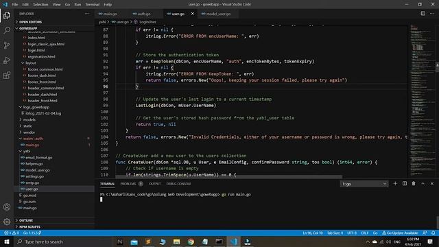 Golang HTTP User Authentication Yabi Series 14 | Golang Web Development | WebAssembly Auth System смотреть онлайн