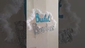 Именной декор в детскую/Рассказываю как я делала пошагово/Облачко в детскую