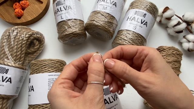 Обзор джутовой пряжи Halva смотреть онлайн
