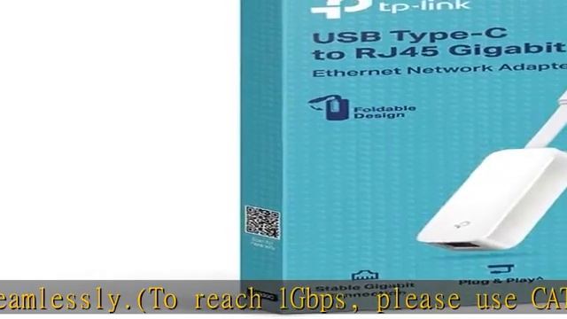 TP-Link USB C To Ethernet Adapter(UE300C), RJ45 To USB C Type-C Gigabit Ethernet LAN Network Adapte смотреть онлайн