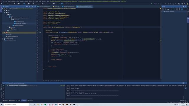 Spigot Plugin Development - 54 - Tab Completion with Commands смотреть онлайн