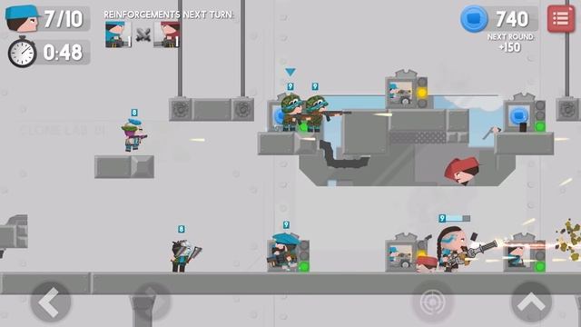 Богатая база + баг в конце Clone Armies 2D Games смотреть онлайн