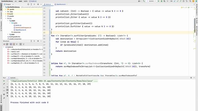 ourFilter implementation inspired by the Kotlin filter (5-10 mins) смотреть онлайн