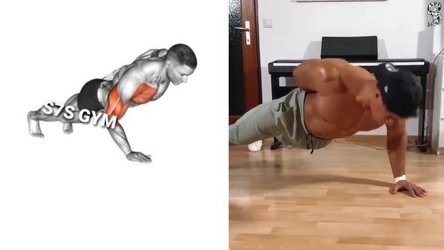 Push ups exercises ?Targets: Chest, arms, shoulders, core تمارين الجزء العلوي?? смотреть онлайн