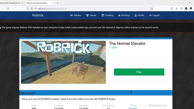 How to play online games at ROBLOX 2016 Revival : Robrick? смотреть онлайн
