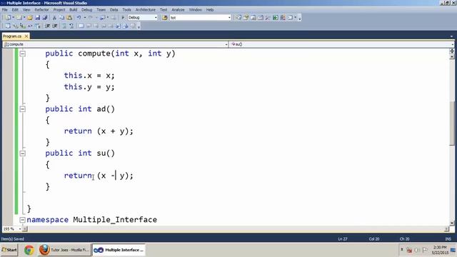 Multiple Interface In C#.Net Tamil смотреть онлайн