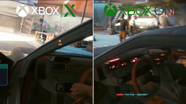 Cyberpunk 2077 - Xbox Series X vs Xbox One Graphics Comparison Gameplay смотреть онлайн