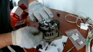 Замена Диодного моста и регулятора напряжения в генераторе КЗАТЭ 9402.3701-04 Chevrolet NIVA