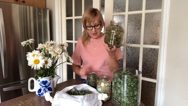 Как приготовить чай своими руками Мята,Мелисса и Ромашка .Выращиваю в Канаде. смотреть онлайн