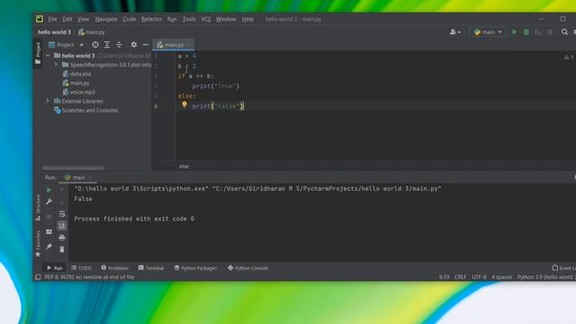 COMPARISON OPERATORS IN PYTHON|PYTHON|LEARN WITH GIRI смотреть онлайн