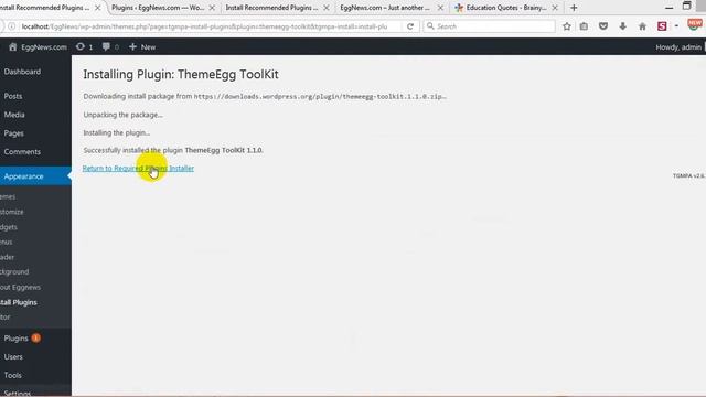 How to install and Import demo content on EggNews WordPress Theme смотреть онлайн
